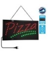 GloboStar® 75684 Φωτιστικό Ταμπέλα LED Σήμανσης PIZZA με Πρίζα AC 230V Μ48xΠ25xΥ2cm